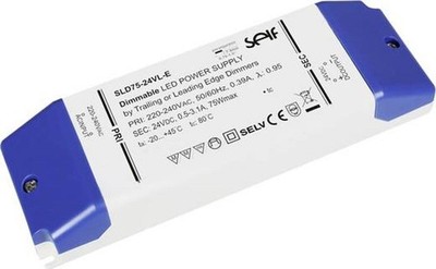 Self Electronics SLD75-12VL-E LED-Trafo Konstantspannung 75W 1 - 6.25A 12 V/DC