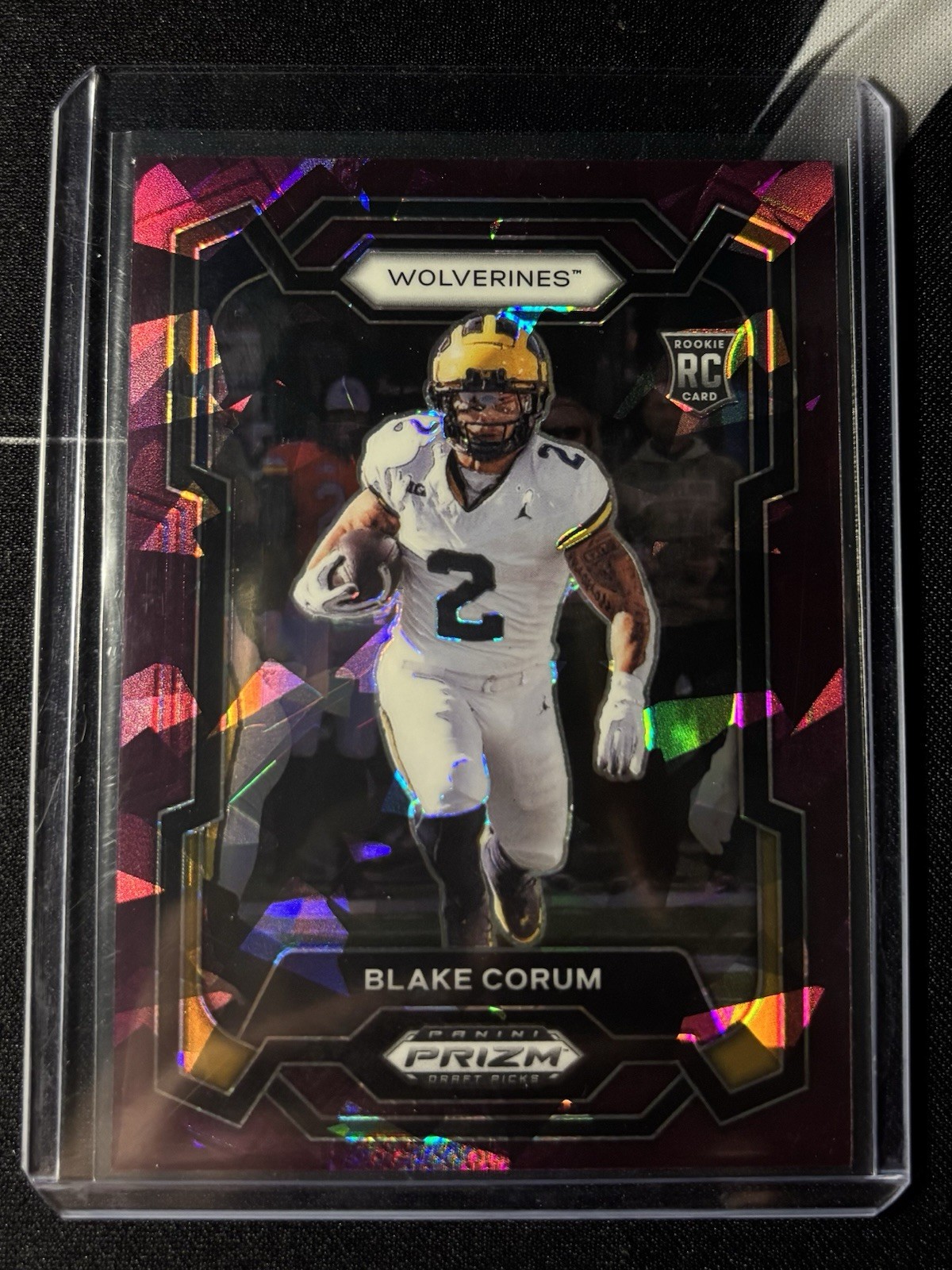 2024 Panini Prizm Draft Picks - Blake Corum #128 Purple Ice Prizm /149 (RC)