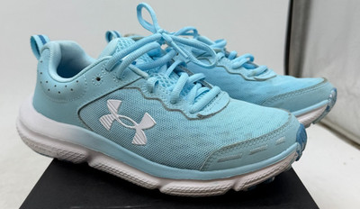Under Armour Charged Assert 10 Athletic Shoes Women's Light Blue Sneakers - 6