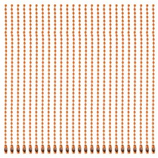 Ball Bead Chains, 5.9 Inch, Orange 100 Pcs , Dog Tag Chain Keychain