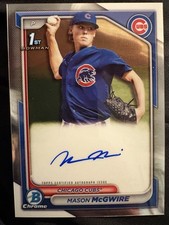 2024 Bowman Baseball Chrome Mason McGwire Auto #CPA-MM 1st Prospect Chicago Cubs