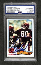 Signed Cris Collinsworth 1982 Topps #44 Rookie Card HOF Autographed RC Auto PSA. rookie card picture