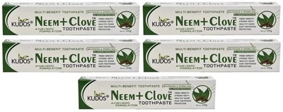 (Pack of 5) Neem Tooth Paste With Clove Herbal toothpaste 100 gm Fast SHIPPING