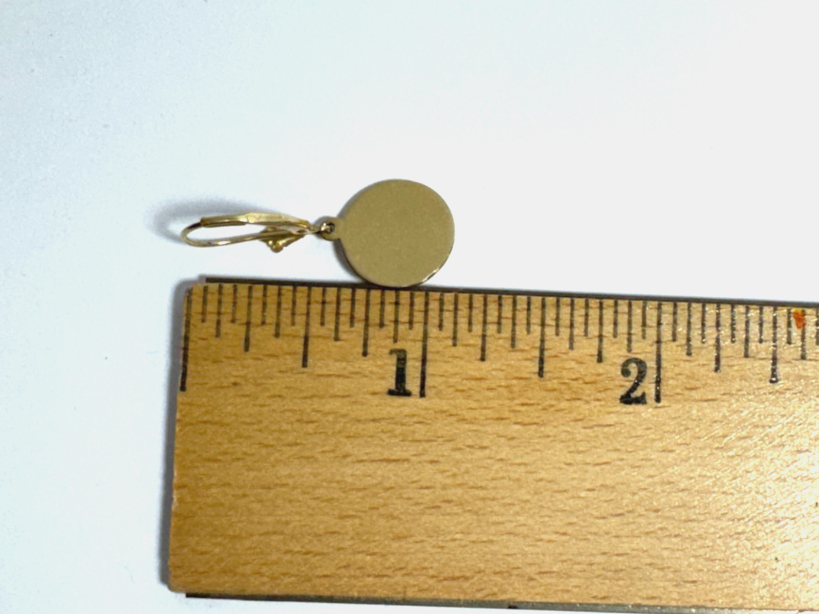 14K Solid Gold Michael Anthony Cherub Leverback E… - image 9