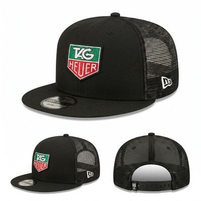 TAG Heuer Racing Logo Embroidered New Era 59Fifty Snapback Hat Mesh Trucker Cap