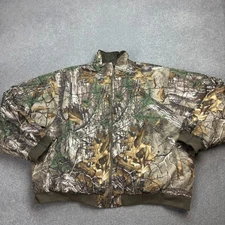 RealTree Jacket Adult 3XL Brown Workwear Camo Hunting Bomber Padded Coat Mens*