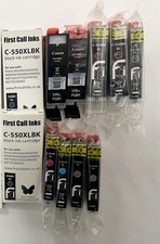 Canon 550XL 551XL Ink Cartridges Job Lot 9 Mixed Genuine & Compatible MG6350