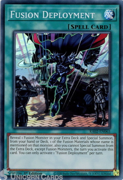 RA02-EN065 Fusion Deployment : Super Rare 1st Edition YuGiOh Card