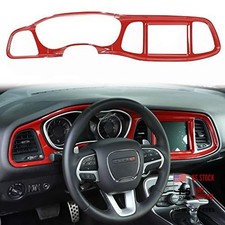 for Challenger Center Consoles Dash Board Protecter Cover Trim for 2015 Red