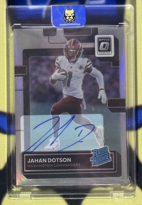 2022 Panini Donruss Optic - Rated Rookie Jahan Dotson #210 Holo Prizm Auto /125