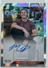 2023 Bowmans Michael Toglia /50 Randy Johnson RC Auto 92RJA-MT Rockies 🔥