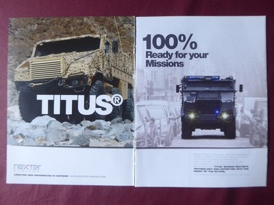6/2016 PUB NEXTTER SYSTEMS TITUS ARMOURED WHEELED VEHICLE ORIGINAL AD