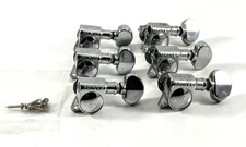 Grover Rotomatics 6 In Line 18 - 1 Chrome Tuners for strat, tele, etc