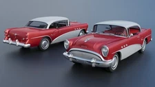 ABS-LIKE RESIN 3D PRINTED 1/25 1954 BUICK CENTURY 2-DOOR HARDTOP FULL KIT