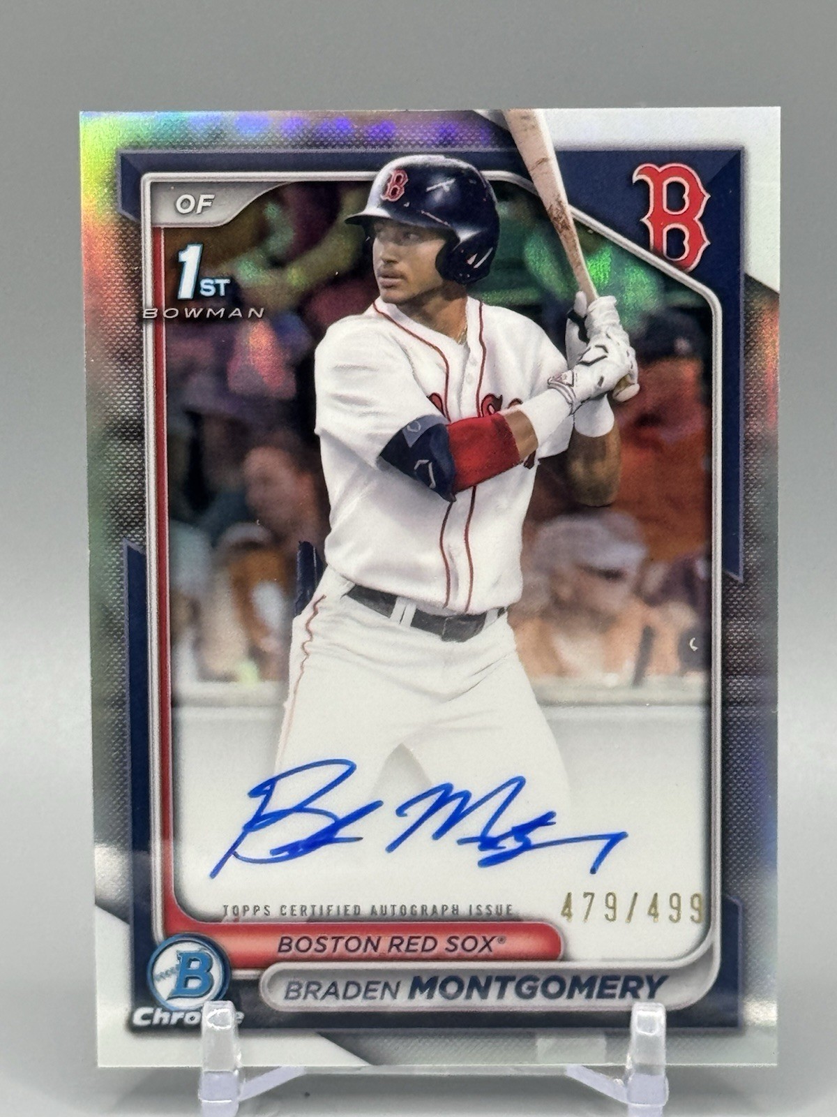 Braden Montgomery 2024 Bowman Chrome Prospect Refractor Auto /499 #CPA-BM