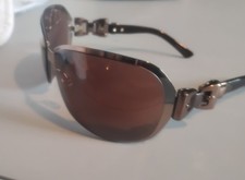 Gucci Women's Vintage Y2K 2813/S Brown Gradient Wrap Shield Sunglasses