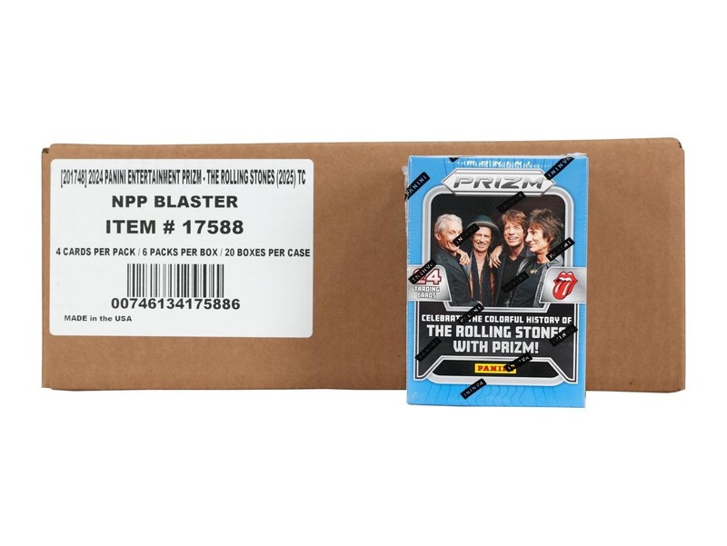 2024 Panini Prizm The Rolling Stones Factory Sealed Blaster 20 Box Case