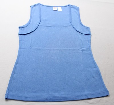 Heine Women's Square Neck Sleeveless Shirt BL1 Blue USA: 8 EUR: 40 GB: 14