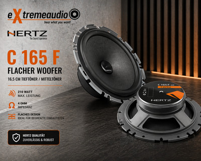 Hertz C 165 F WOOFER flach 1 Paar SET Tieftöner 165mm Mitteltöner 16,5 cm