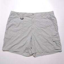 Columbia PFG Blood N Guts Mens 40 Fishing Shorts Nylon Beige Omni-Shade