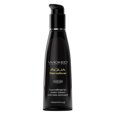 Wicked AQUA SENSITIVE Hypoallergenic Water Based Intimate Lubricant 4 oz
