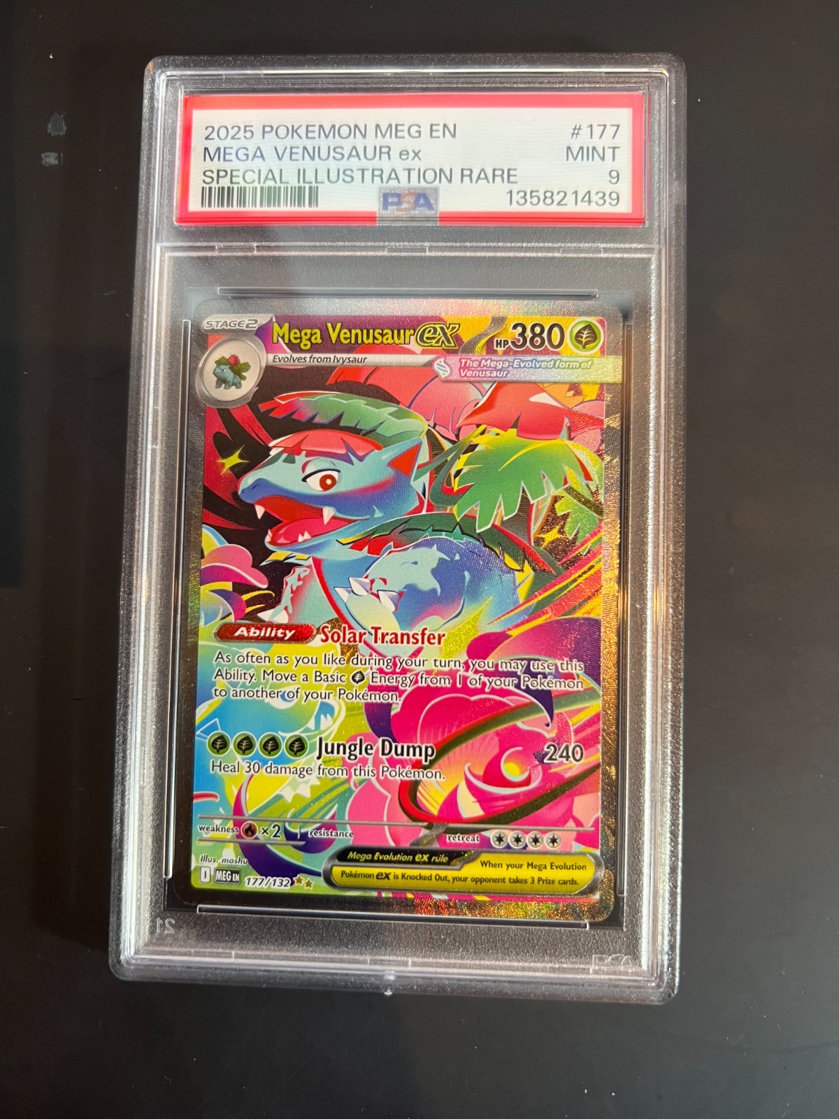 MEGA VENUSAUR EX - 2025 POKEMON MEG EN-MEGA EVOLUTION #177 PSA 9