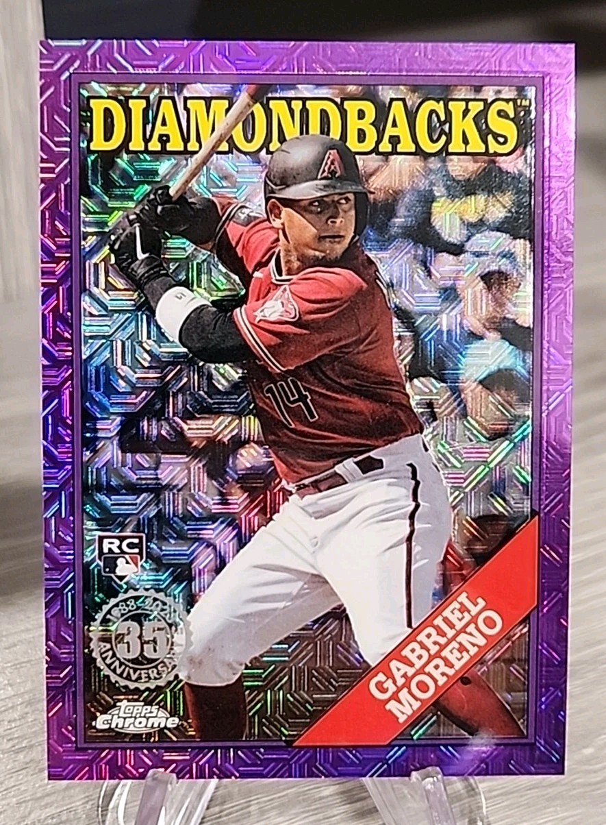Gabriel Moreno 2023 Topps Update ‘88 Silver Pack Mojo Purple /75 Rookie #1 ARI