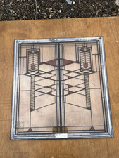 FRANK LLOYD WRIGHT Foundation "Tree of Life" STAINED GLASS Suncatcher Panel Art