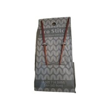 Pro Stitch ALUMINUM Circular Knitting Needle Size 7 4.5mm 24 Inch NEW