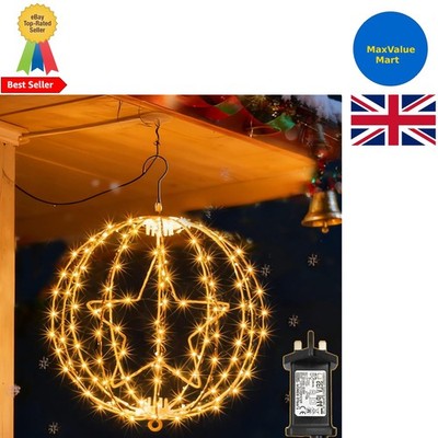 Weihnachtsstern Hängekugel Lichter 30CM 200 LED Stecker Fenster Lichter mit Timer