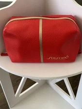 NEW!! 2025 Shiseido Red Makeup Bag