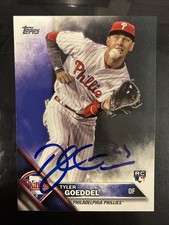 2016 Topps Update Tyler Goeddel Signed Rookie Card US247 Phillies Autograph Auto. rookie card picture