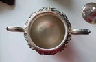 Vintage Wallace Cream Sugar Bowl Silver Plate Dust Tarnish Bags Zippers Heavy — photo 4
