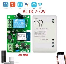 1CH Tuya WiFi RF Smart Switch Relay Module with Alexa 7V to 32v AC/DC