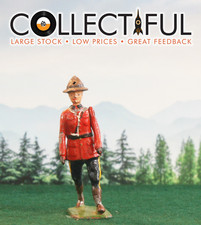 BRITAINS - VINTAGE CANADIAN POLICEMAN RCMP - MARCHING - LEAD FIGURE 230