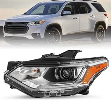 Faros Xenón Para Chevy Traverse 2018-2021 Proyector HID LED DRL Lado Izquierdo