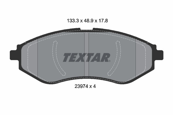 Plaquettes de frein Textar 2397401 haute précision équivalent OE 96534653 - 96