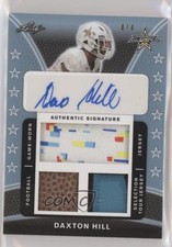 2019 Leaf Metal US Army All-American Bowl Platinum 4/4 Daxton Hill Auto b8h