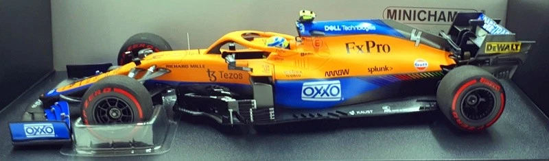 Minichamps 1/18 Scale 530 213404 McLaren F1 Team MCL35M Russian GP 2021 - Norris - Image 3 of 4