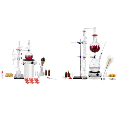 Essential Oil Distillation Kit 500/2000ml Distillation Apparatus | eBay