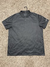 Nike Dri-Fit Victory Golf Polo Collared T Shirt Gray - XL