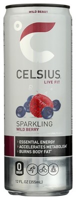 Celsius Sparkling Wild Berry Energy Drink 12 Fl Oz