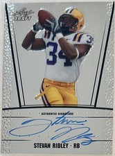 2011 Leaf Metal Draft Stevan Ridley #RC-SR1 Rookie Auto RC