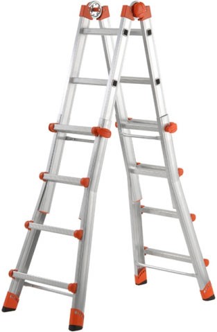 SCALA TELESCOPICA AL020 MEDIA   4+4 GIERRE