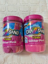 Cra-Z-Sand 1.5 Lbs X2 3 Lbs Total Glitter Pink