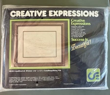 NEW Creative Expressions #4830 CANDLEWICK WINTER 16 X 12" Candlequilting Kit