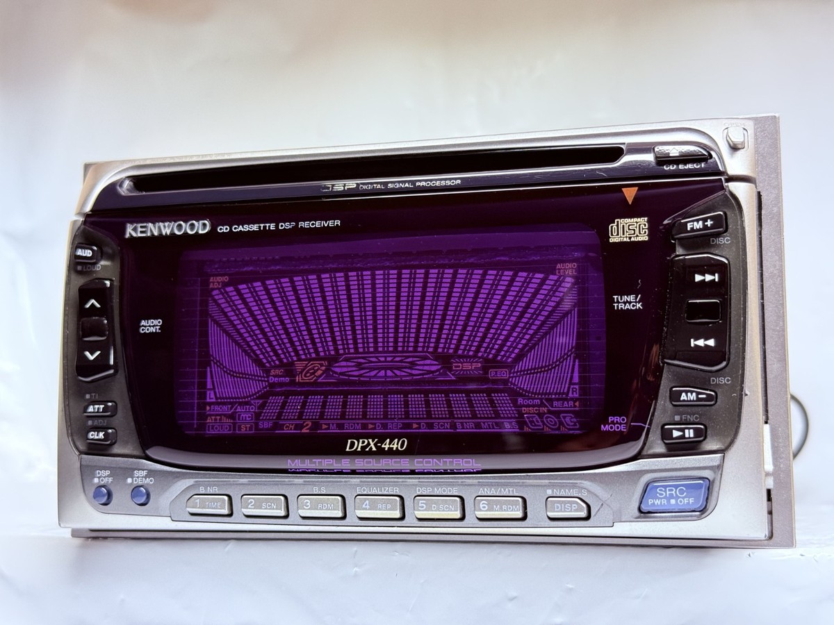 Kenwood DPX-440 2DIN CD Cassette Car Stereo Receiver JDM Japan