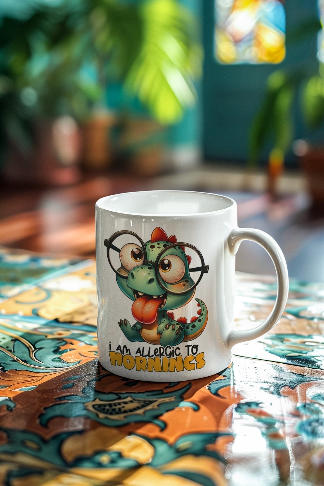 Allergic to Mornings Funny Mug image 4