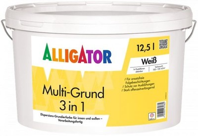 Alligator Multi-Grund 3 in 1 - 2,5 Liter  Weiß