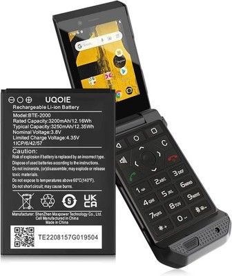 BTE 2000 Battery 2025 New Upgraded 3200mAh Super High Capacity New 0 Cycle Li